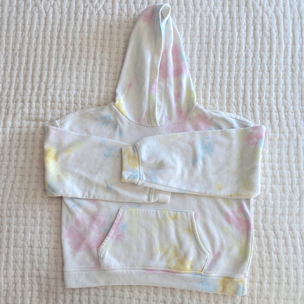 Old Navy girls tie dye hoodie, size large (10/12)